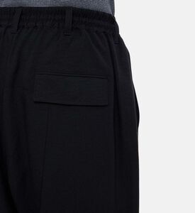 Y-3 Drawstring Waist Wide-leg Pants, Model View