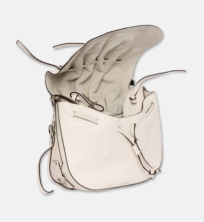 Isabel Marant Bolton Beaded Ruched Shoulder Bag, Beige, Packshot View