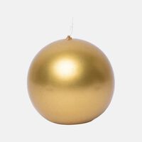 Round Paraffin Wick Candle Metal