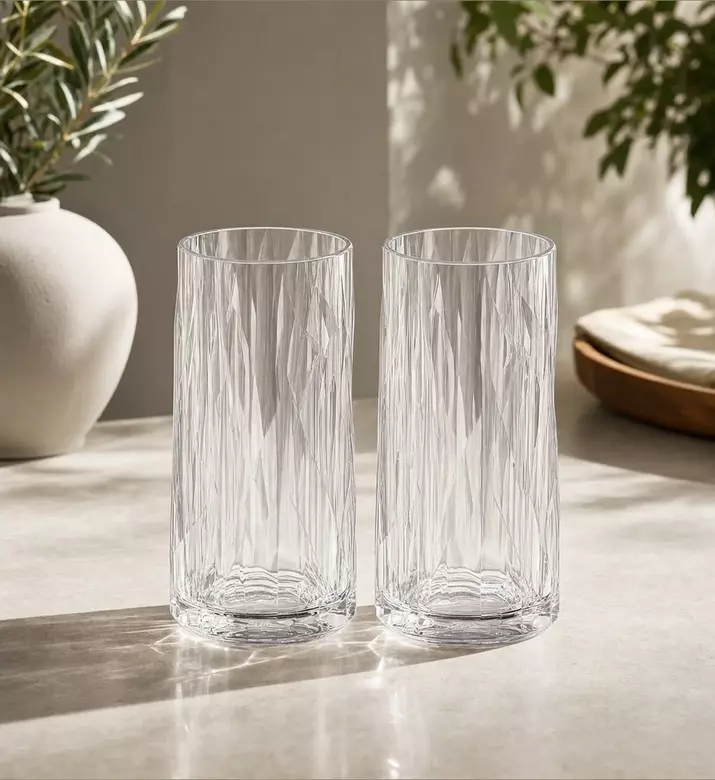 Koziol Geschenk Superglass Highballs Glass 2-piece Set, Model View