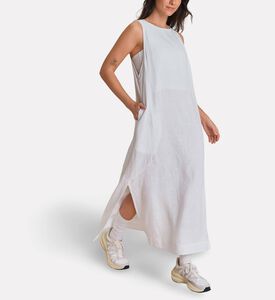 LIVE! Pure Linen Midi Dress, Model View