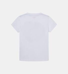 تيشيرت بشعار تروبيكال بقصة ضيق