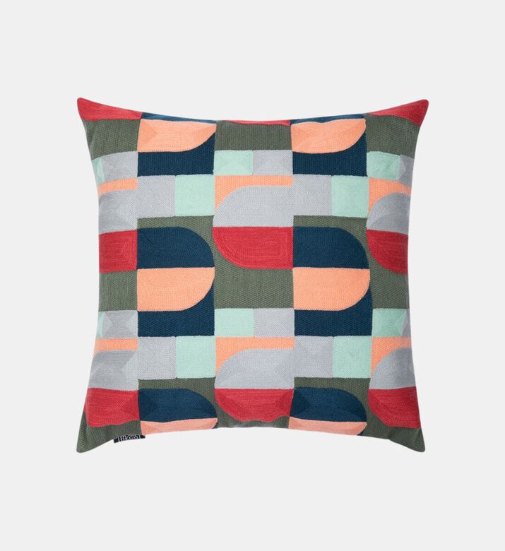 Home Deco and More Harmony Cotton Embroidered Filled And Vaccumed Cushion, Packshot View