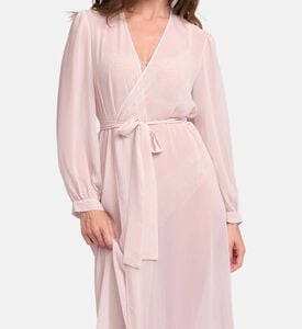 Rya Serenade Waist Tie Closure Flared Maxi Robe, Model View Rya Serenade Waist Tie Closure Flared Maxi Robe, Model View