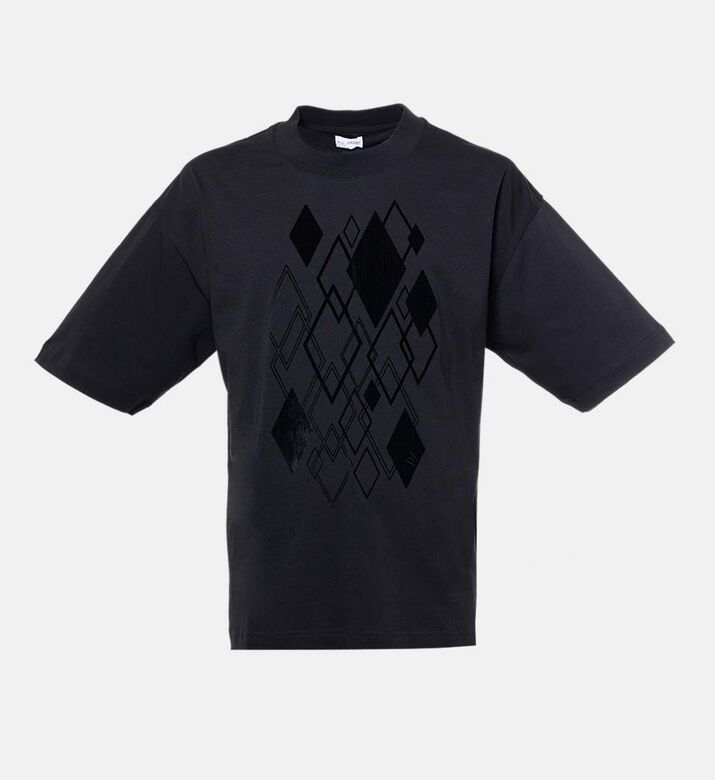 Geometric-print Crewneck T-shirt