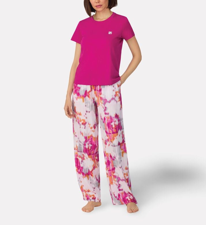 DKNY Viscose Printed Pajama Set, Model View