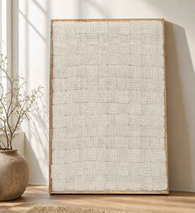 Home Deco and More Teplice Ivory Wall Art Frame, Model View