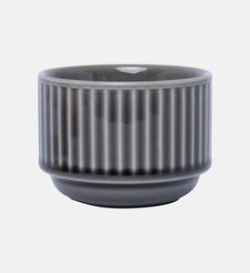 طقم وعاء تقديم بغطاء مكون من قطعتين