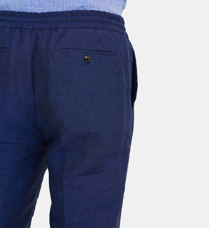 Wool Drawstrings Chino Trousers