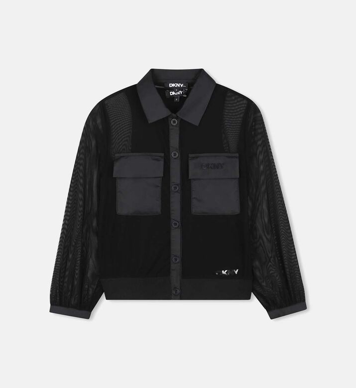 Mesh Snap Button Closure Top