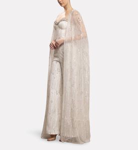 Michael Cinco Jumpsuit Bead, Model View