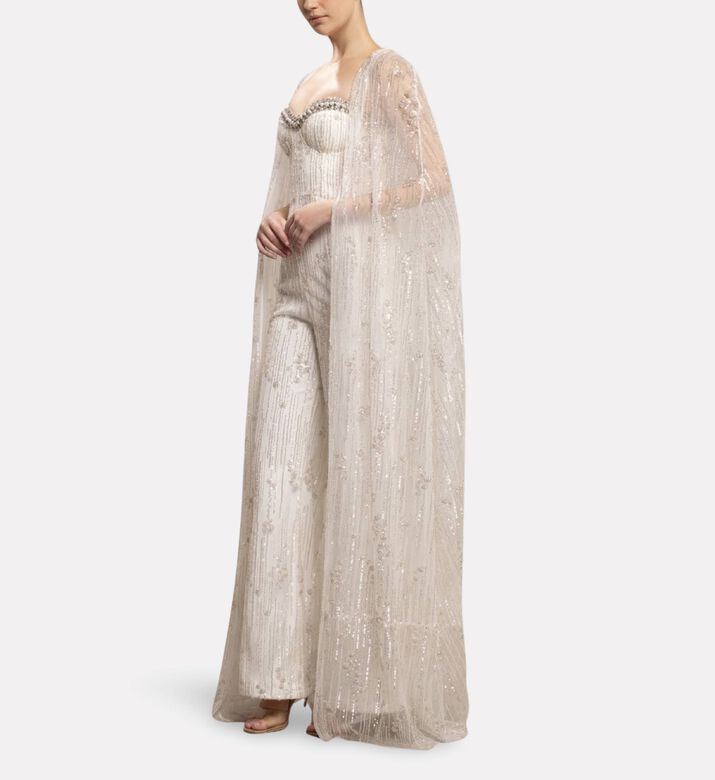 Michael Cinco Jumpsuit Bead, Model View