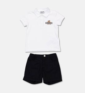 Moschino BKT Teddy Logo Graphic Polo Shirt, Packshot View