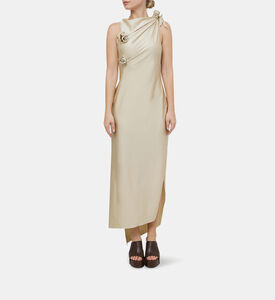 Asymmetric Cut-out Flower Gown Asymmetric Cut-out Flower Gown