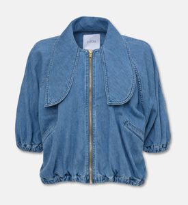 Patou Denim Knot Collar Jacket, Packshot View