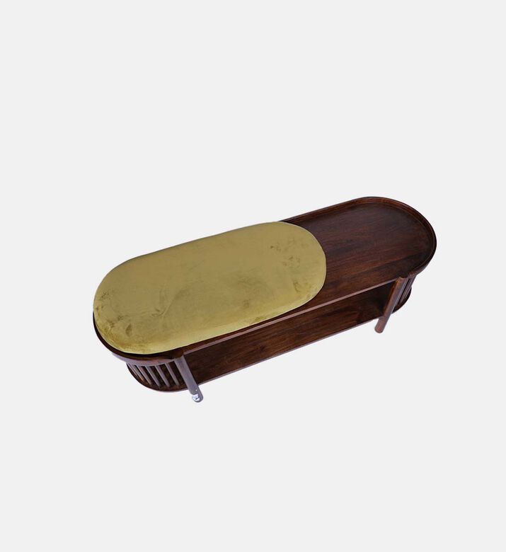 Home Deco and More Martinelli Hallway Olive Bench, Olive, 122x40x47-cm, Packshot View