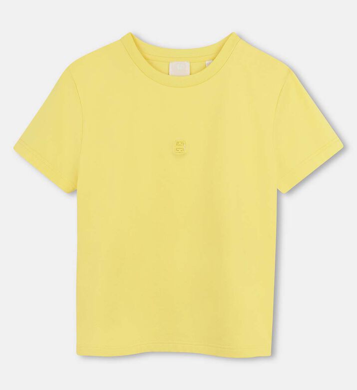 Logo Metal Plate Short Sleeve T-shirt