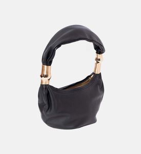 حقيبة كتف مياليا بشكل هلال مزخرفة