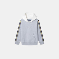 Knitted Stripe Tape Hoodie