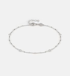 Anklets Heart Cubic Zirconia Silver Anklet Anklets Heart Cubic Zirconia Silver Anklet