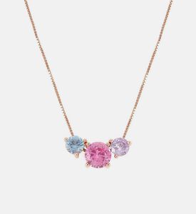 سلسال كولور وايف زركونيا مكعبة مخطلطة فضي