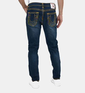 Slim-fit Contrasted Lines Denim Pants Slim-fit Contrasted Lines Denim Pants