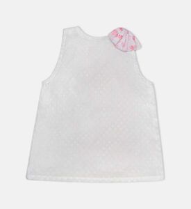 بلوزة فلور للبنات بدون أكمام