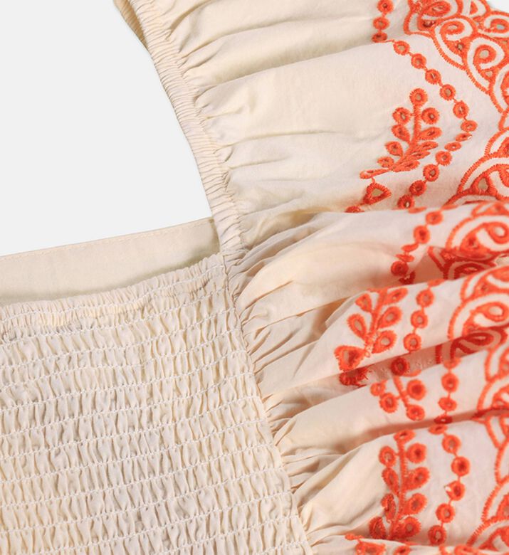 Molo Clementine Sleeves Embroidery Dress, Packshot View