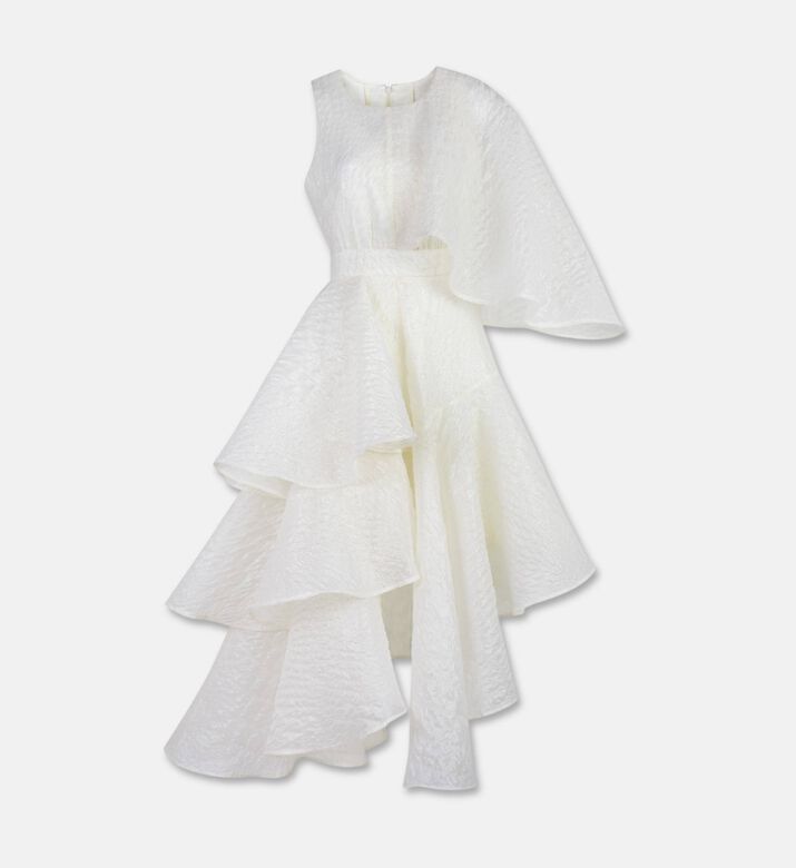 Poca and Poca Asymmetrical Layered Frills Dress, Packshot View