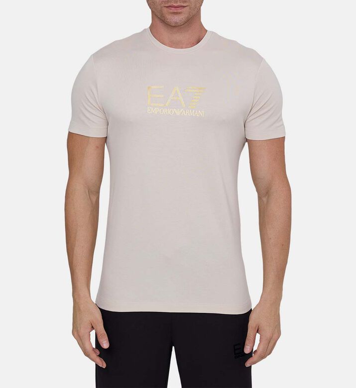 Embroidered Logo Crewneck T-shirt