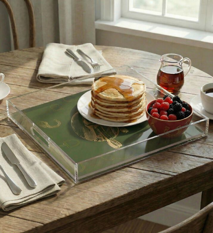 Silsal Fares Square-shape Serving Tray, Packshot View