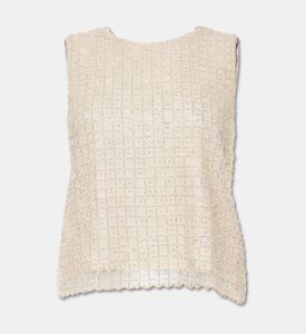 Edward Achour Paris Sequin-embellished Sleeveless Top, Packshot View