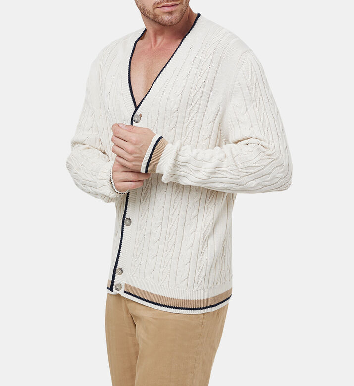 Ribbed Wool-cashmere Blend Cardigan