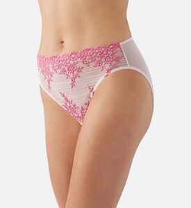 سروال داخلي دانتيل زهري متوسط الارتفاع