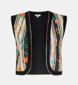 Beldi Sleeveless Embroidered Vest Beldi Sleeveless Embroidered Vest