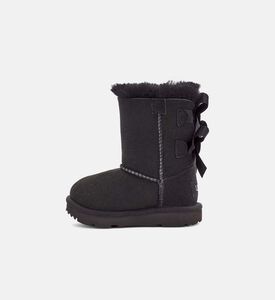 Ribbon-detail Mid-calf Boots