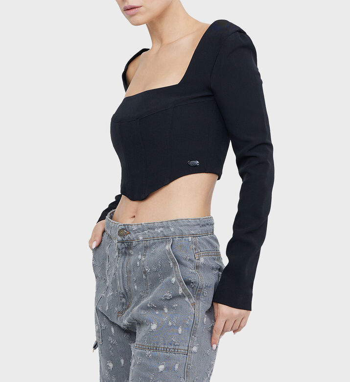 بلوزة موحدة بأكمام طويلة من لوركس