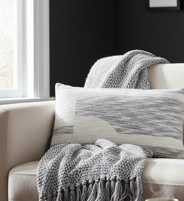 Home Deco and More Saratoga Knife Edge Cotton Pillow, Packshot View