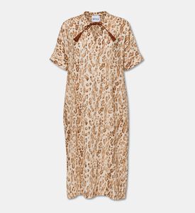 Weill Animal-print Short-sleeve Midi Dress, Packshot View