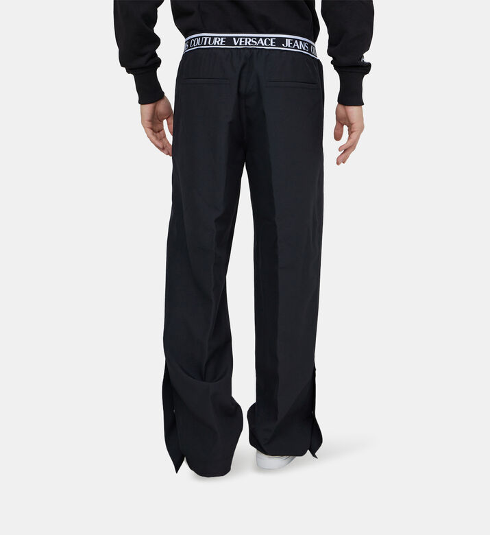 Logo-waistband Straight-leg Pants