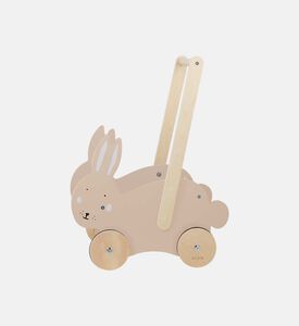 Mrs. Rabbit Wooden Push Along Cart