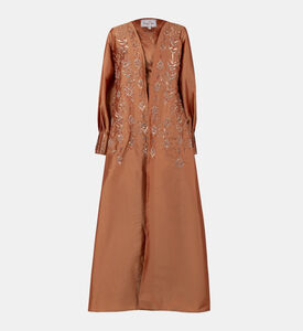 Rhinestone Tulle Satin Kaftan Rhinestone Tulle Satin Kaftan