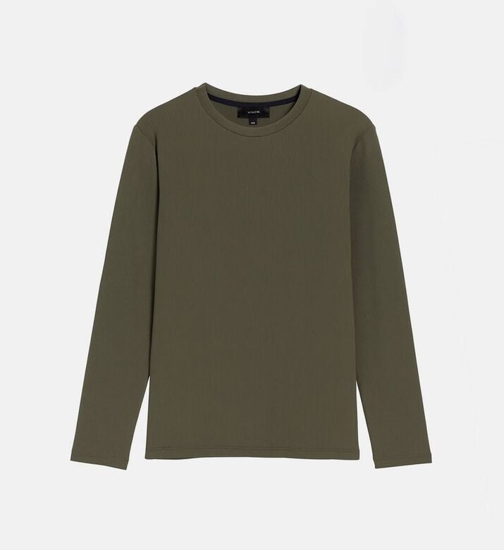 Vince Terrapin Crewneck Long-sleeve Sweater, Green, Xl, Packshot View