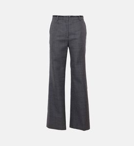The Kooples Checkered Flared Trousers, Packshot View
