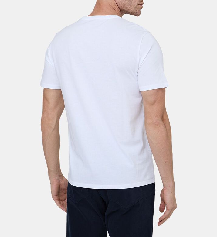 تيشيرت قطن بياقة مستديرة