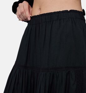 Sea NY Tiered Gathered Panels Maxi Skirt, Model View
