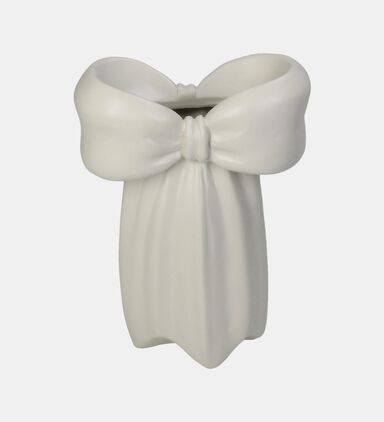 Bow Polyresin Candle Stick