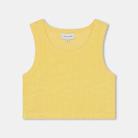 Terry Towel Jumbled Logo Sport Bra