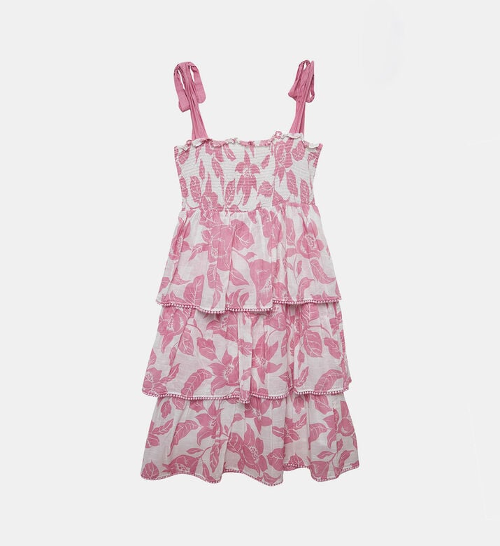 Zimmerman Cotton Floral-print Tiered Dress, Packshot View Zimmerman Cotton Floral-print Tiered Dress, Packshot View