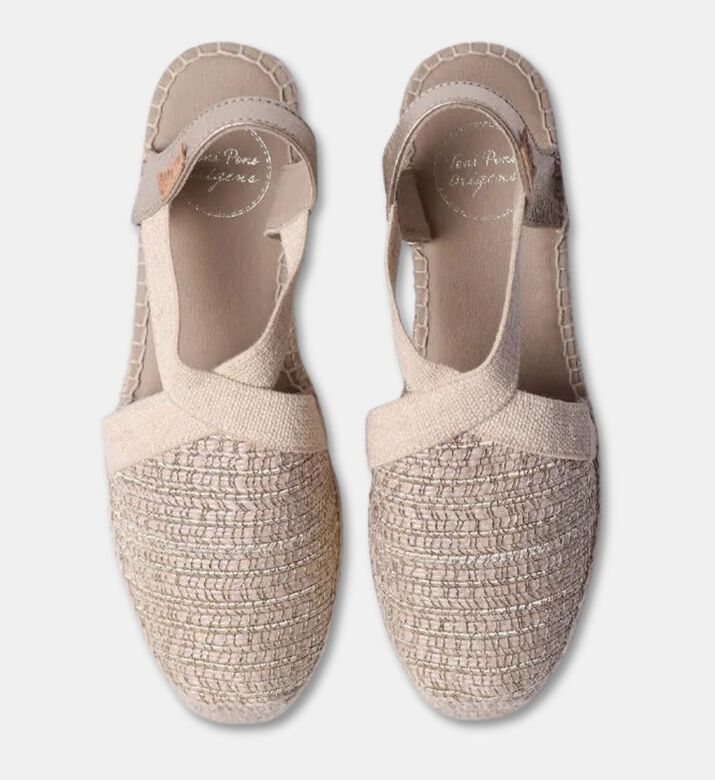 Toni Pons Metallic Woven Espadrille Sandals, Packshot View